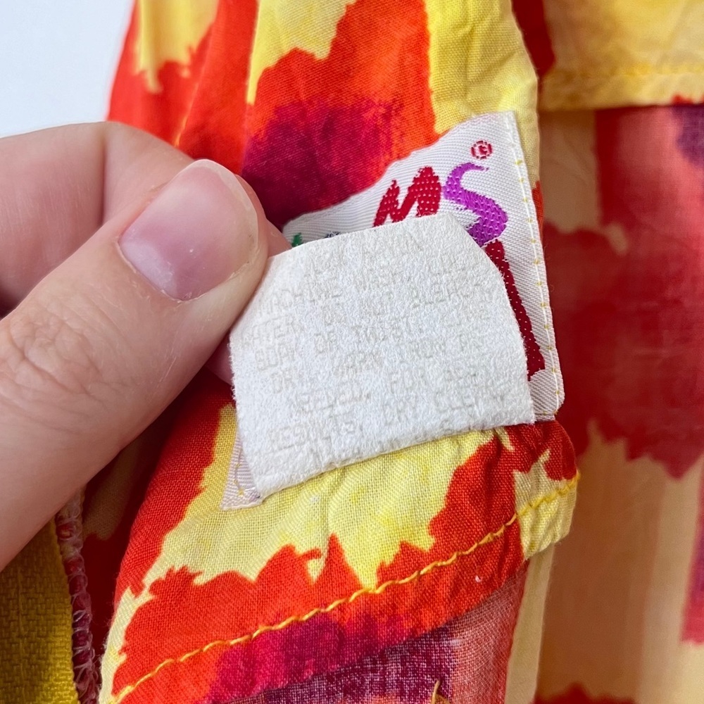 Jams World Vintage Shift Dress size 5 Colorful Print Sleeveless Fitted Summer - Picture 8 of 11